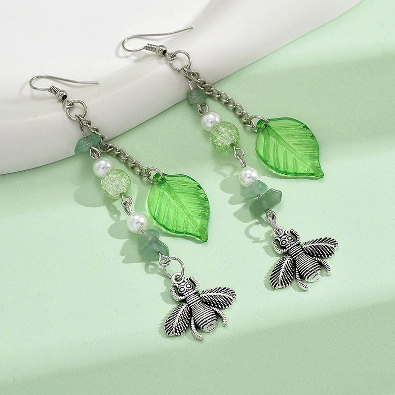 1 Pair Simple Style Classic Style Bee Alloy Drop Earrings