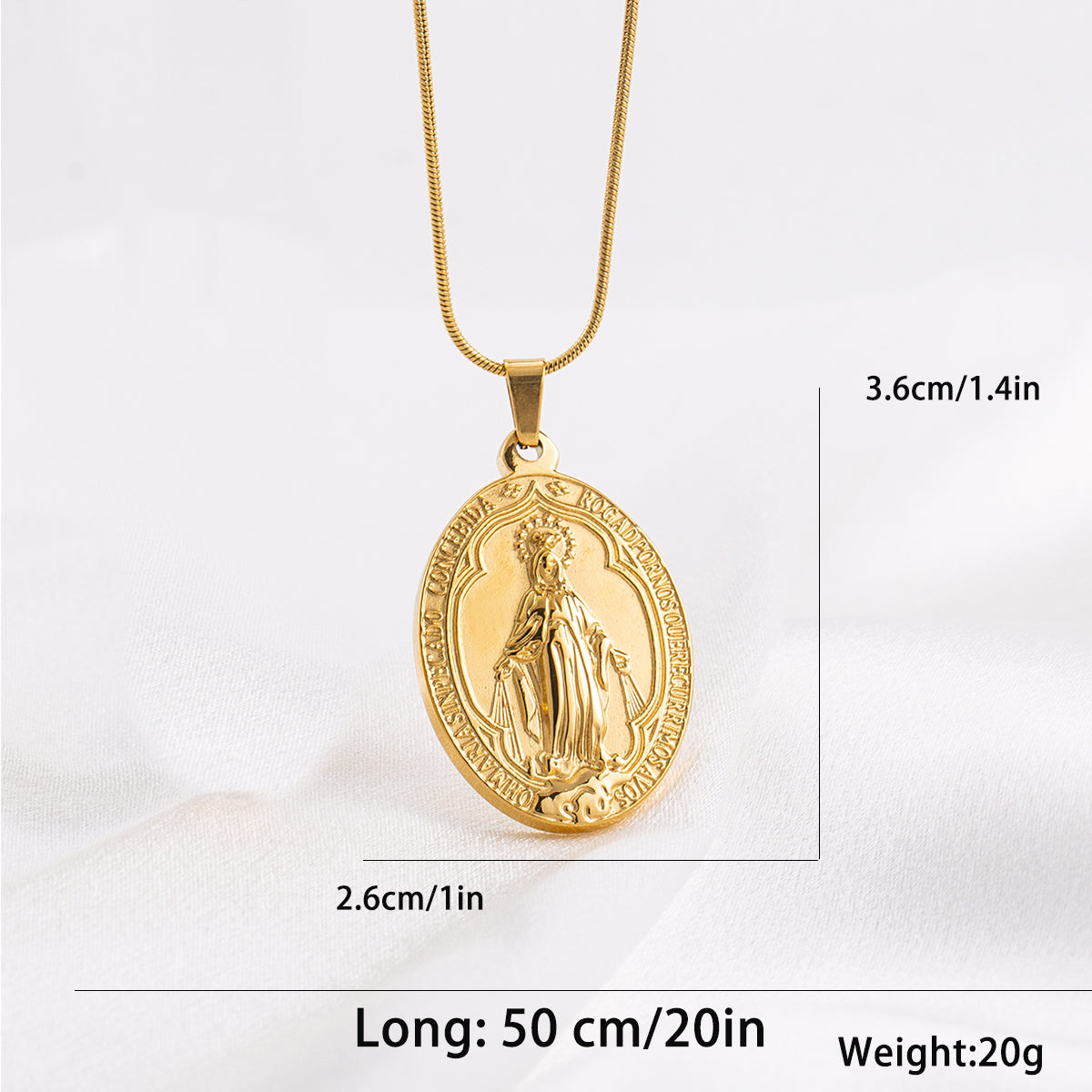 Stainless Steel 18K Gold Plated Casual Vacation Human Stamping Polishing Plating Pendant Necklace