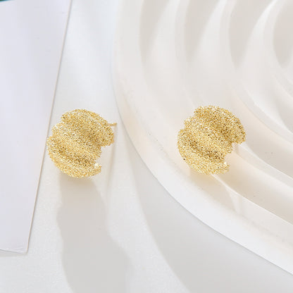 1 Pair Elegant Luxurious Geometric Plating Alloy Gold Plated Ear Studs