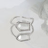 Wholesale Simple Style Geometric Copper Plating Open Rings