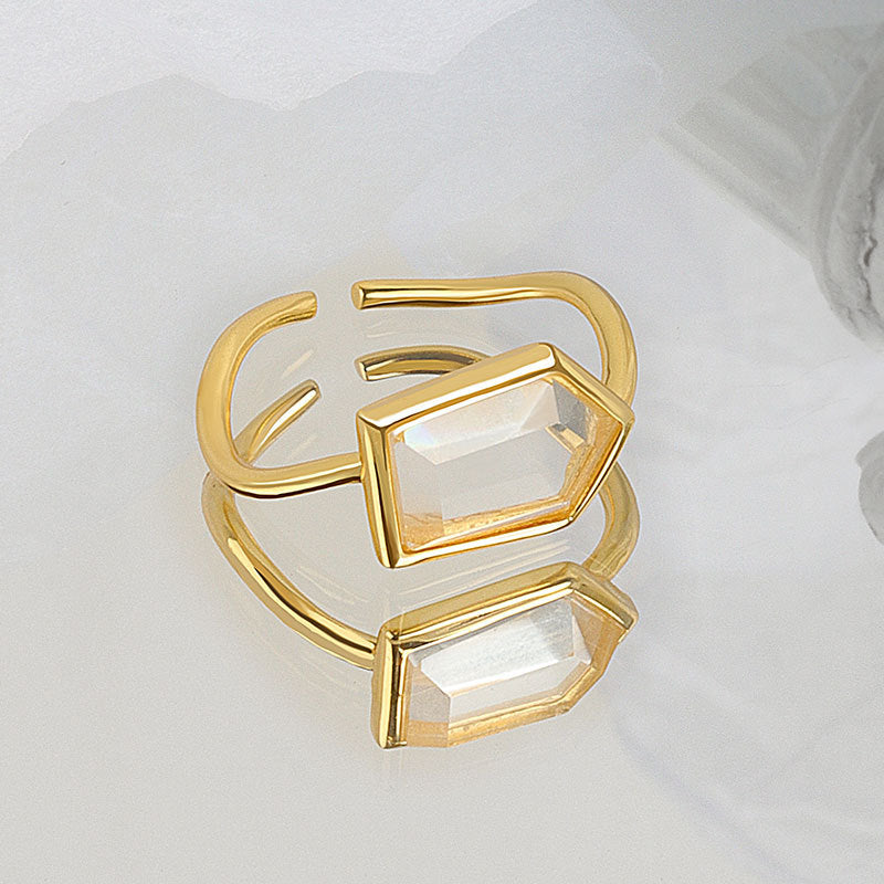 Wholesale Simple Style Geometric Copper Plating Open Rings