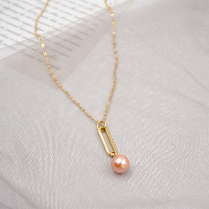 Titanium Steel Gold Plated Casual Simple Style Round Plating Pendant Necklace