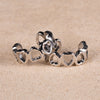 1 Pair Simple Style Shiny Heart Shape Polishing Plating Copper Zircon White Gold Plated Ear Cuffs