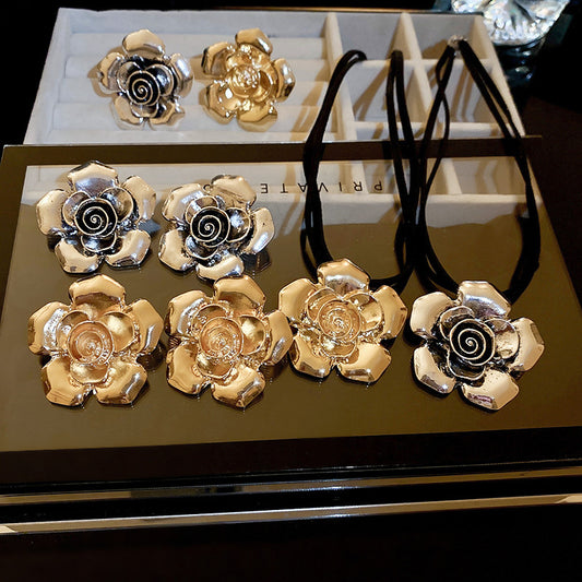 Simple Style Classic Style Flower Alloy Women's Jewelry Set