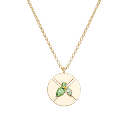 Simple Style Classic Style Solid Color Alloy Plating Inlay Rhinestones Women's Pendant Necklace