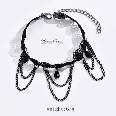 Simple Style Solid Color Alloy Women's Anklet