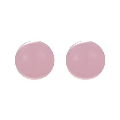 1 Pair Sweet Solid Color Resin Ear Studs