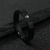 Stainless Steel Simple Style Cross Plating Rings