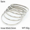 Simple Style Round Stainless Steel 18K Gold Plated Bangle In Bulk