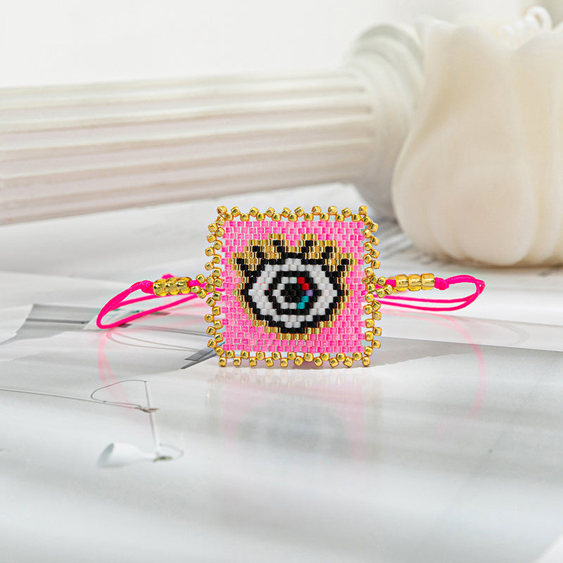 IG Style Geometric Eye Glass Knitting Women's Bracelets