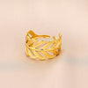 Stainless Steel 18K Gold Plated French Style Classic Style Geometric Enamel Hollow Out Open Rings