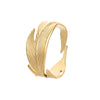 Stainless Steel 18K Gold Plated French Style Classic Style Geometric Enamel Hollow Out Open Rings