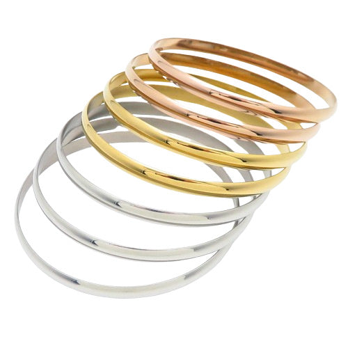 European And American Fashion Vacuum Vapor Plating Multicolor Round Bangle Bracelet Titanium Steel Women's Bangle Retail And Wholesale Supply