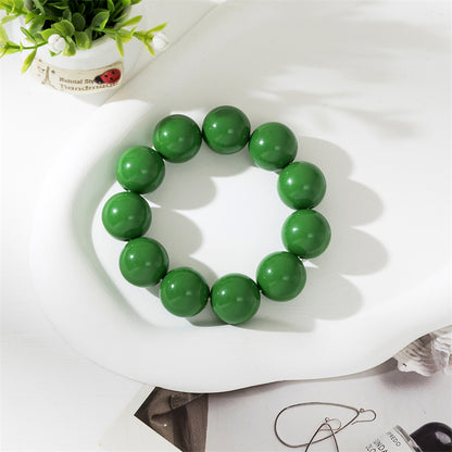 Casual Simple Style Solid Color Arylic Beaded Women's Bracelets