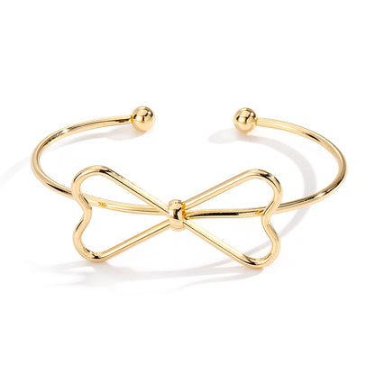 Vintage Style Modern Style Simple Style Bow Knot Alloy Wholesale Bangle