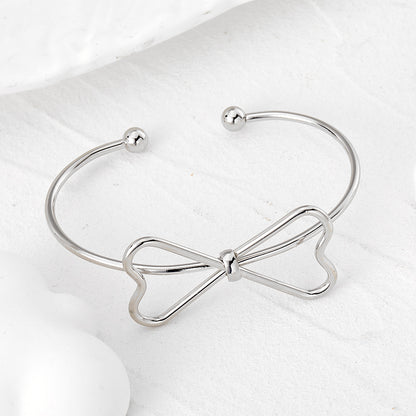 Vintage Style Modern Style Simple Style Bow Knot Alloy Wholesale Bangle