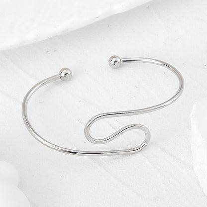 Vintage Style Modern Style Simple Style Bow Knot Alloy Wholesale Bangle