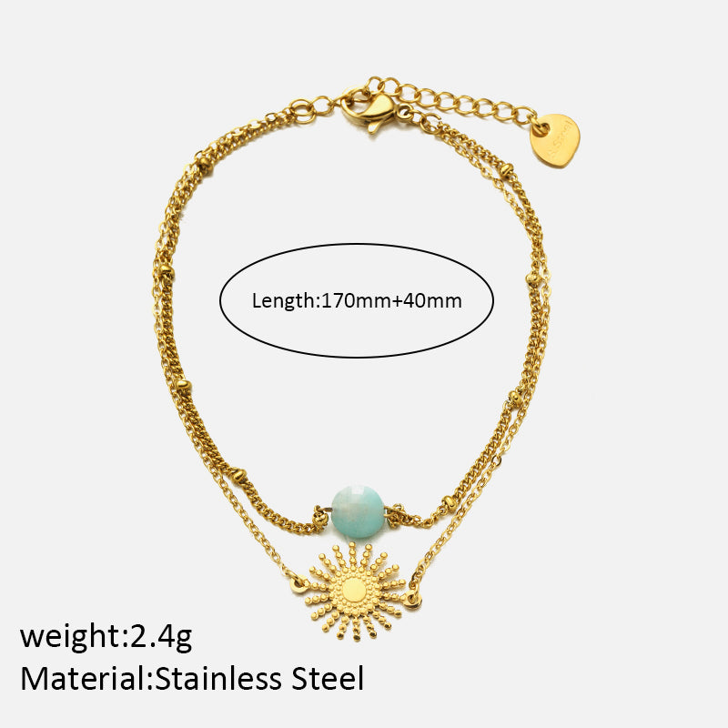 304 Stainless Steel Elegant Simple Style Inlay Solid Color Butterfly Zircon Bracelets