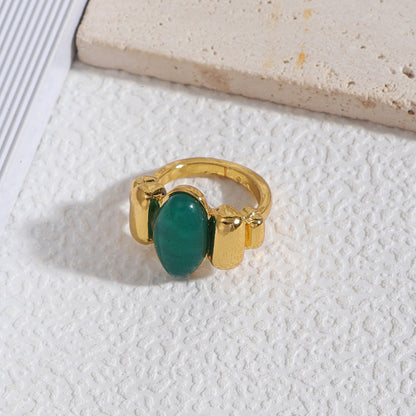 Wholesale Jewelry Glam Lady Geometric Alloy Stone Rings