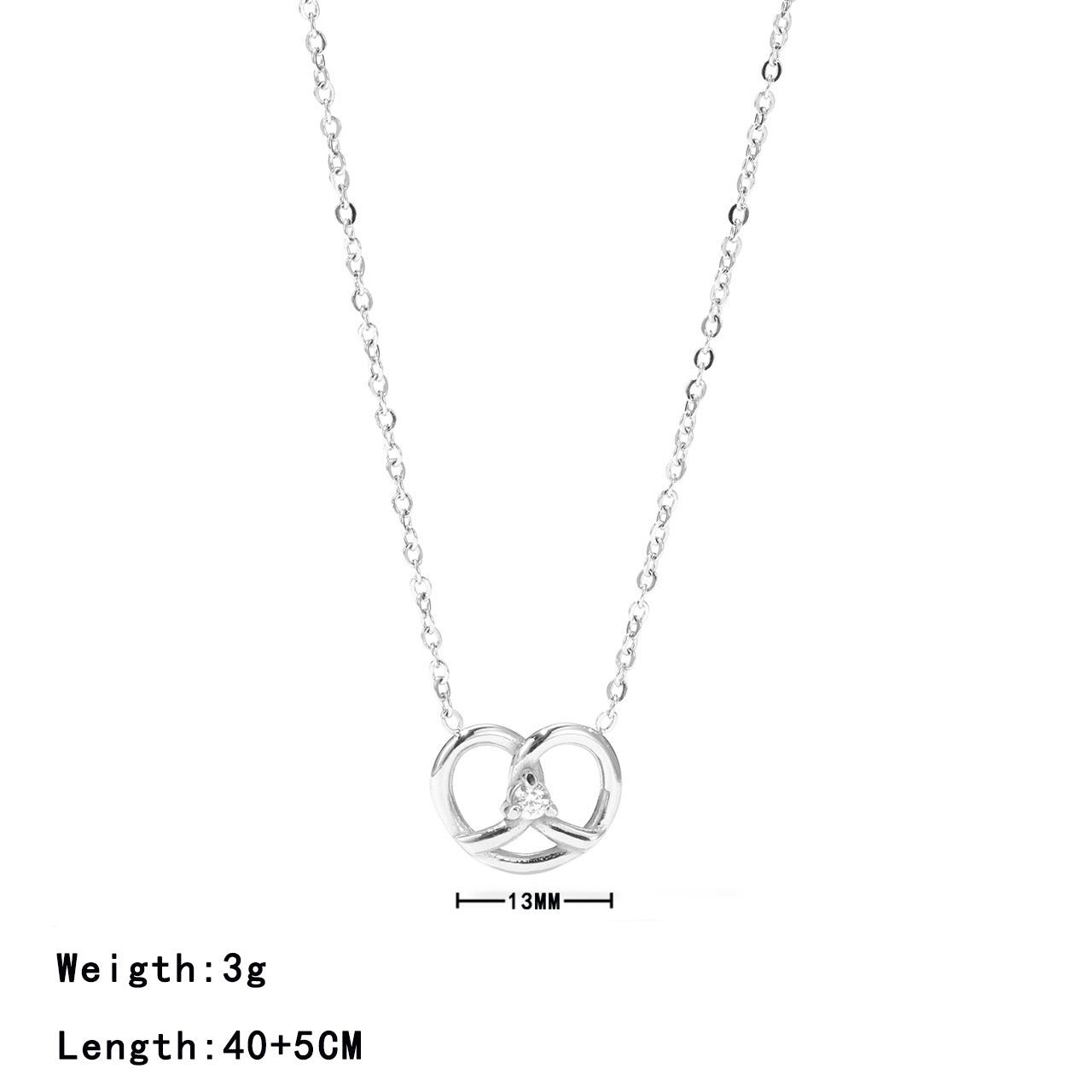 Titanium Steel Sweet Heart Shape Bracelets Necklace