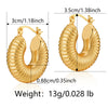 1 Pair Basic Retro Geometric Plating Copper 18k Gold Plated Earrings