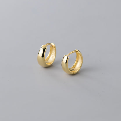 1 Pair Modern Style Solid Color Solid Color Plating Copper Gold Plated Ear Studs