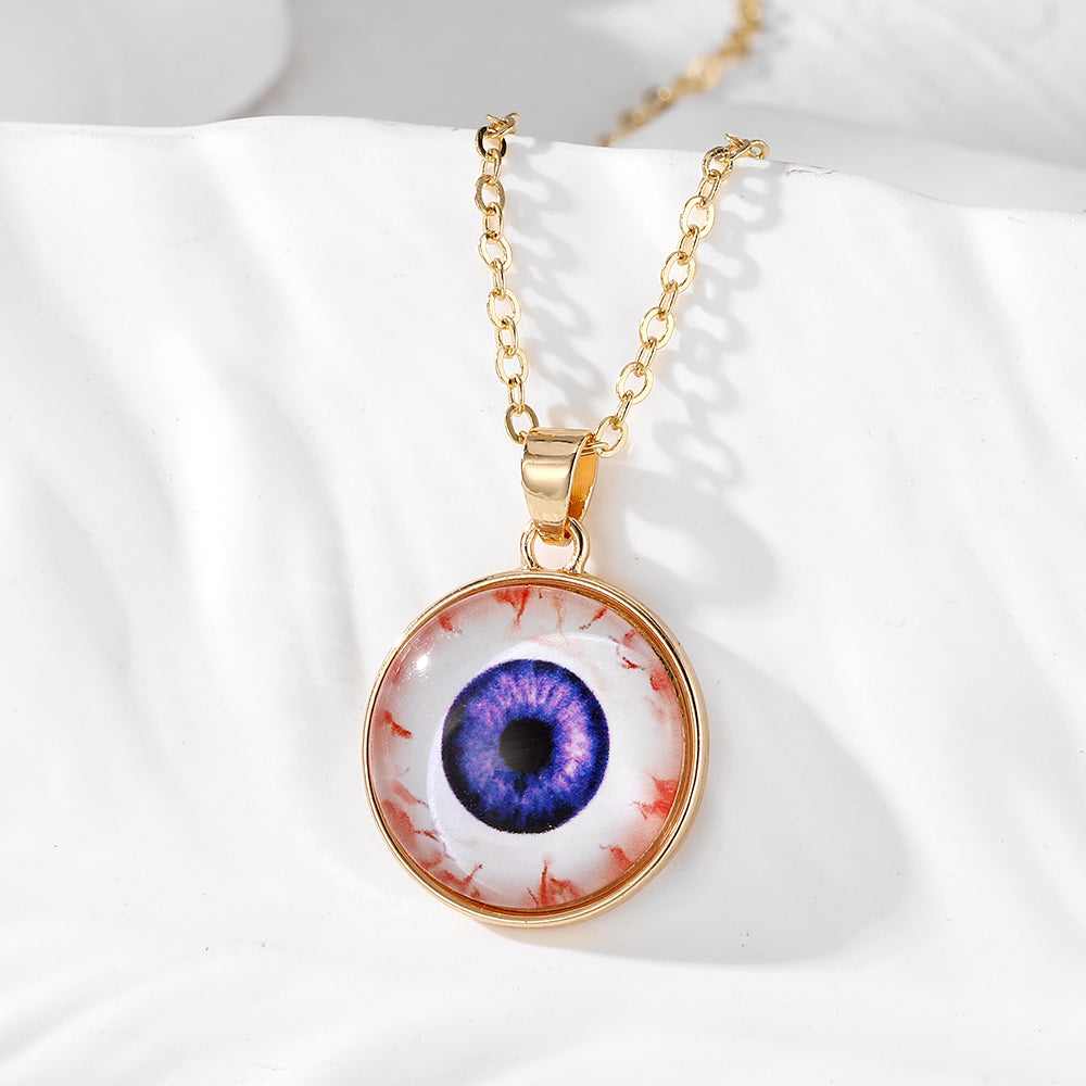 Elegant Eye Alloy Opal Women's Pendant Necklace