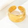 Stainless Steel 18K Gold Plated Simple Style Classic Style Animal Flower Plating Rings