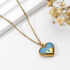 Copper 18K Gold Plated Casual Streetwear Heart Shape Enamel Pendant Necklace