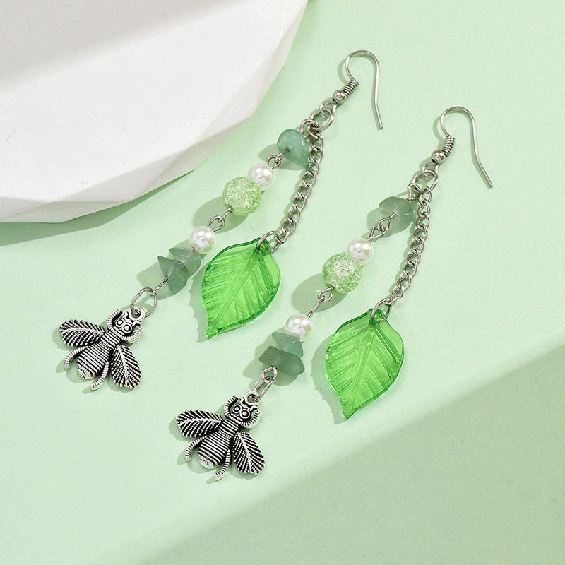 1 Pair Simple Style Classic Style Bee Alloy Drop Earrings