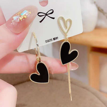 Simple Style Leaf Alloy Inlay Zircon Women's Earrings Ear Studs