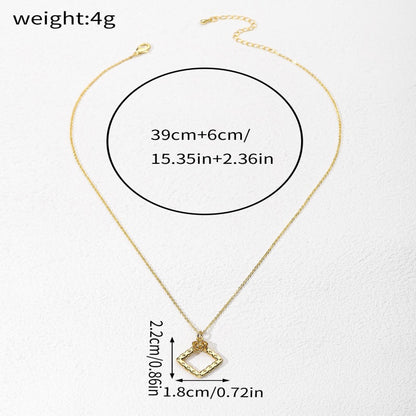 Copper 18K Gold Plated Simple Style Classic Style Plating Gift Box Pendant Necklace