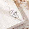 304 Stainless Steel Casual Simple Style Star Heart Shape Chains Print Hollow Out Rings