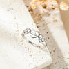 304 Stainless Steel Casual Simple Style Star Heart Shape Chains Print Hollow Out Rings