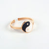 304 Stainless Steel 18K Gold Plated Simple Style Classic Style Epoxy Plating Animal Map Notes Open Rings