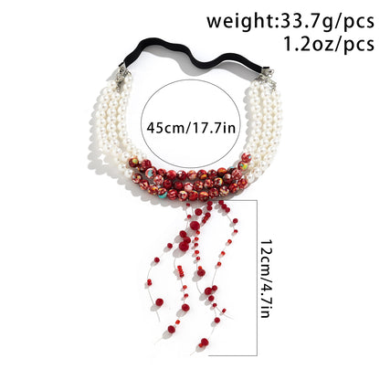 Vintage Style Simple Style Irregular Round Imitation Pearl Beaded Tassel Women's Leg Chain