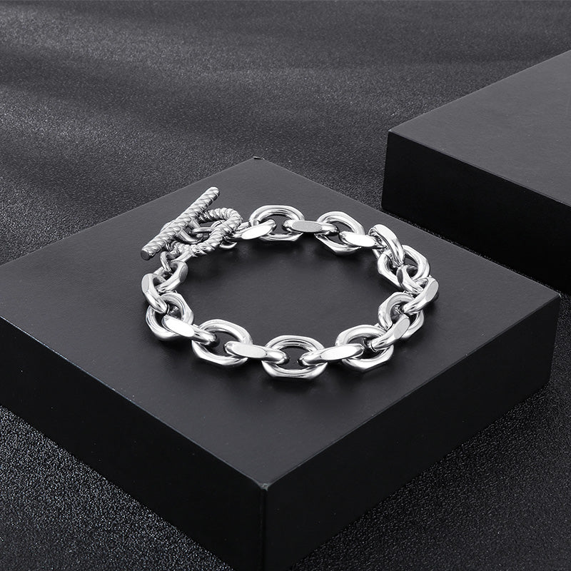 Stainless Steel Simple Style Heart Shape Bracelets