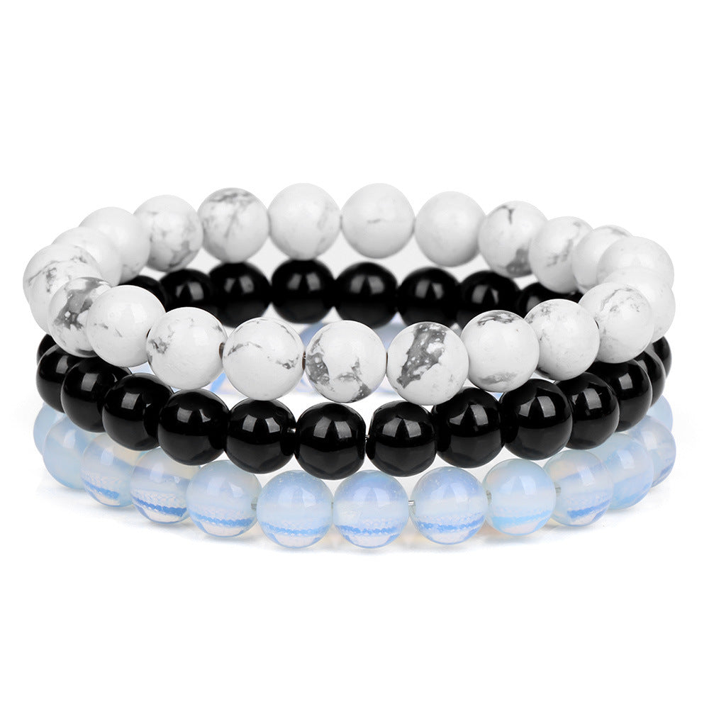 Fashion Marble Crystal Beaded Bracelets