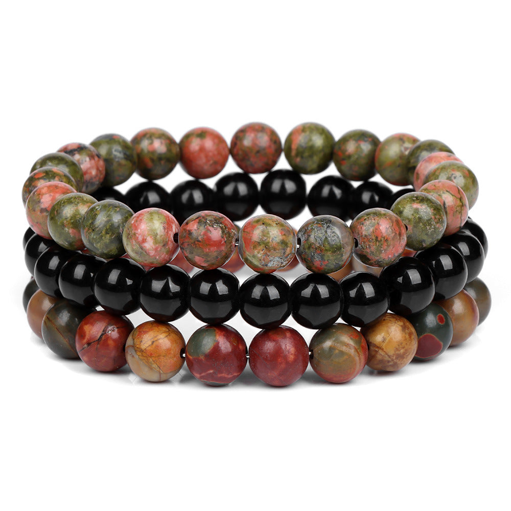 Fashion Marble Crystal Beaded Bracelets