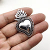 1 Piece Zinc Alloy Heart Shape Pendant