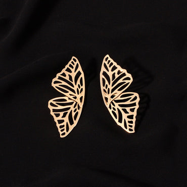 1 Pair Simple Style Classic Style Butterfly Plating Copper K Gold Plated Ear Studs