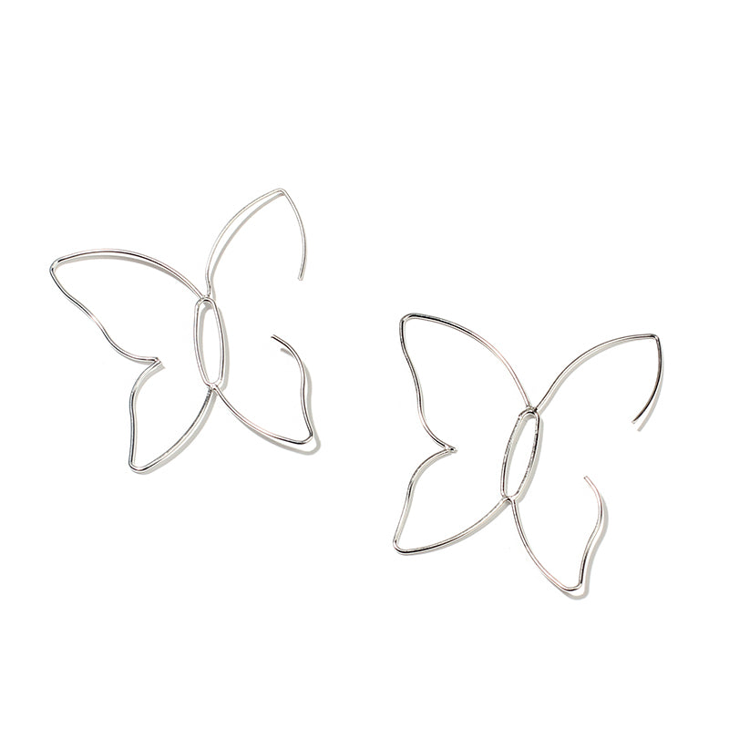 1 Pair Simple Style Classic Style Butterfly Plating Copper K Gold Plated Ear Studs