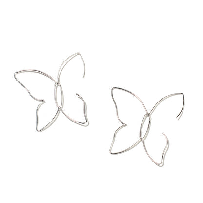 1 Pair Simple Style Classic Style Butterfly Plating Copper K Gold Plated Ear Studs