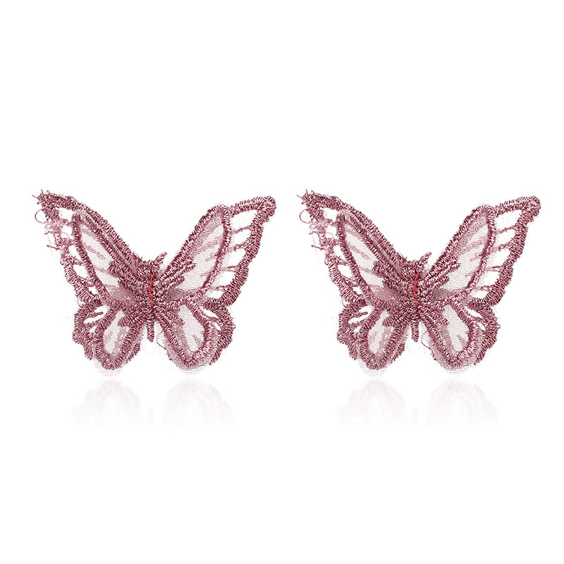 1 Pair Simple Style Classic Style Butterfly Plating Copper K Gold Plated Ear Studs