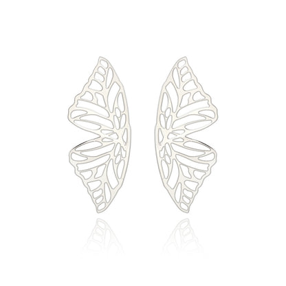 1 Pair Simple Style Classic Style Butterfly Plating Copper K Gold Plated Ear Studs