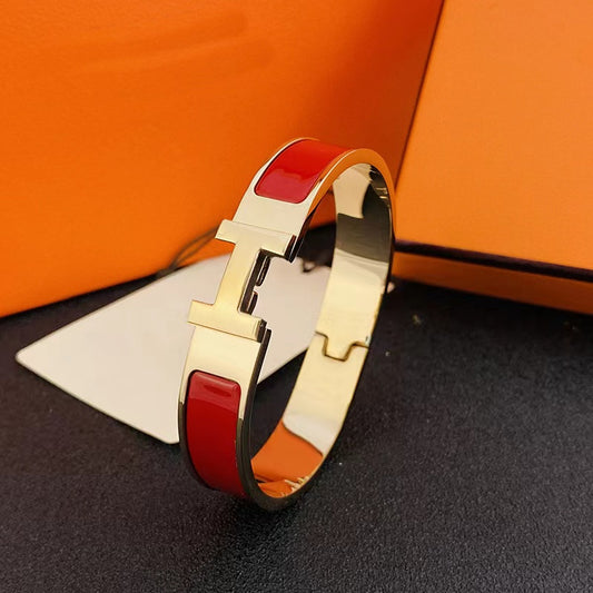 Simple Style Commute Letter Titanium Steel Bangle