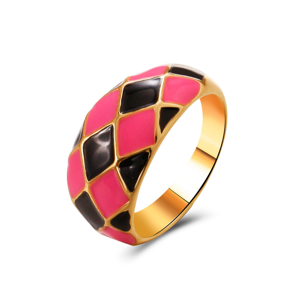 Fashion Geometric Alloy Plating No Inlaid Women's Rings