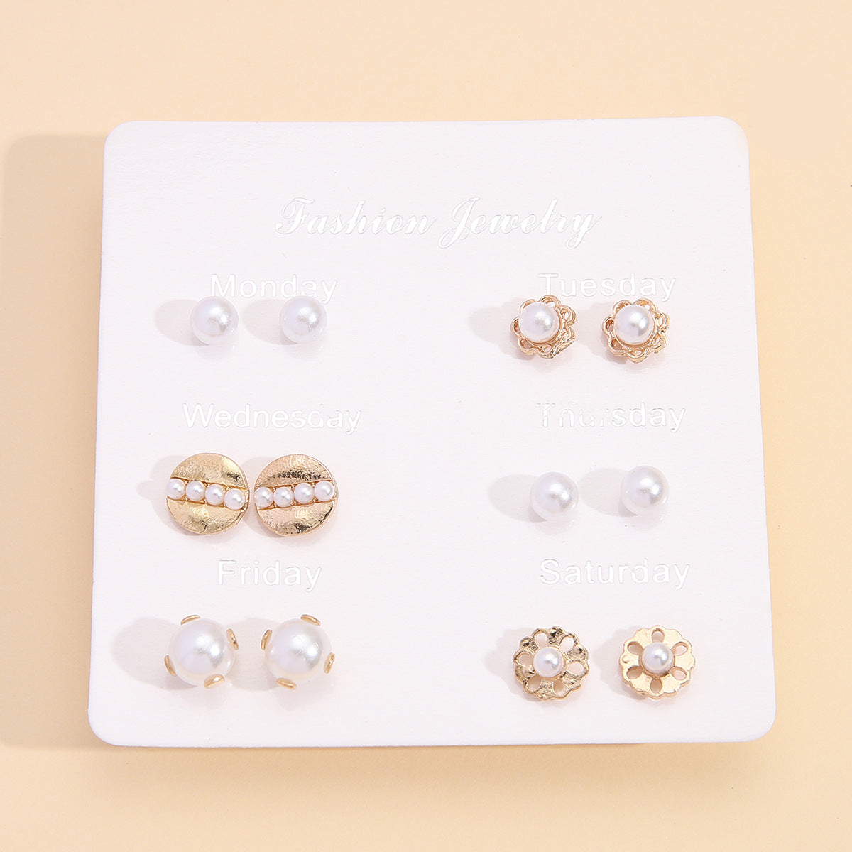 Wholesale Jewelry Cute Heart Flower Fruit Stud Earrings Set Gooddiy