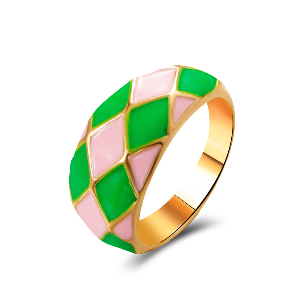 Fashion Geometric Alloy Plating No Inlaid Women's Rings