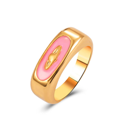 Fashion Geometric Alloy Plating No Inlaid Women's Rings